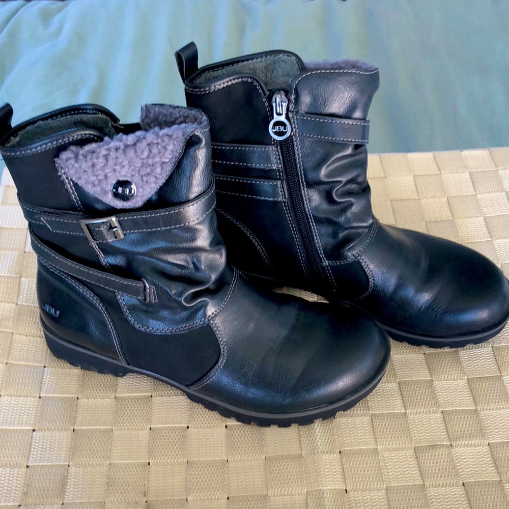 JBU Black Vegan Leather Boots